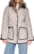 DKNY Barn Quilted Hooded Jacket