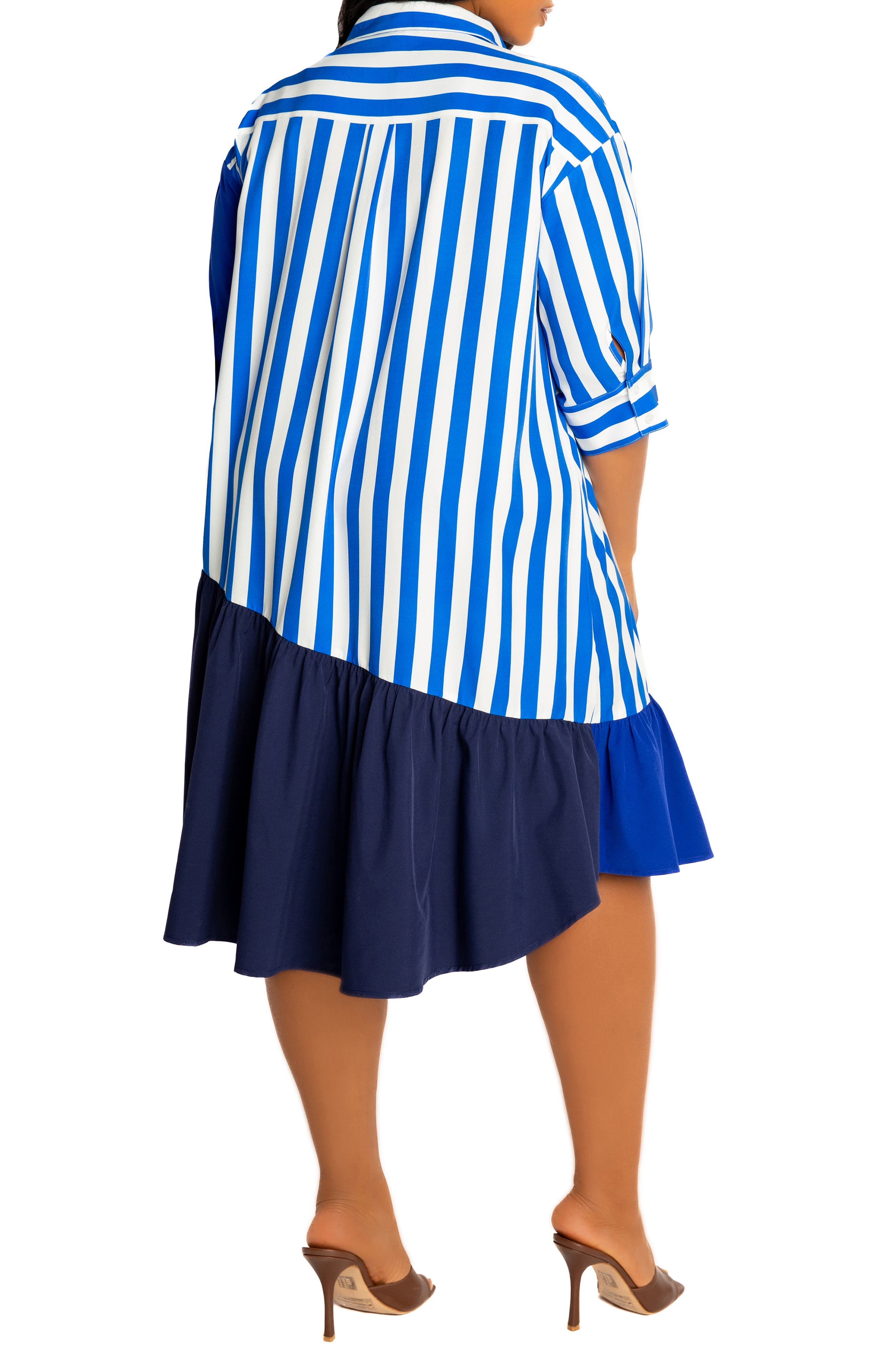 Mixed Print Shirtdress - image 2
