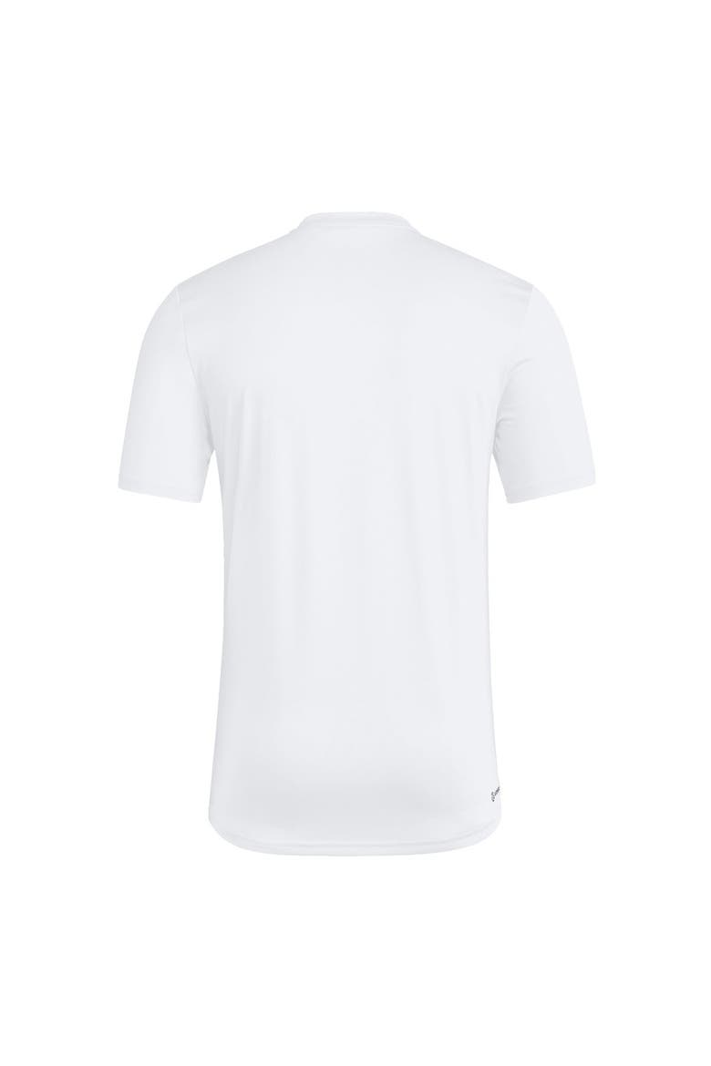 Men's adidas  White Tennessee Volunteers Wordmark Poly T-Shirt, Alternate, color, White