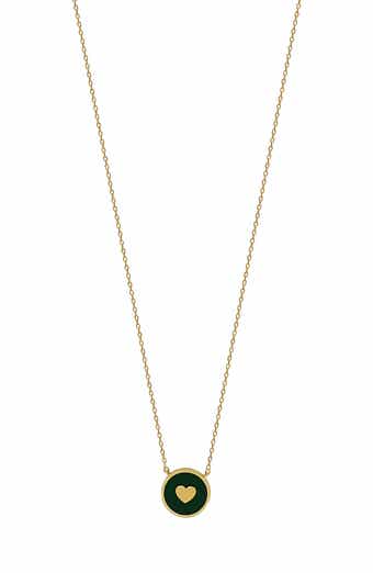 Bony Levy BLG 14K Gold Heart Enamel Pendant Necklace