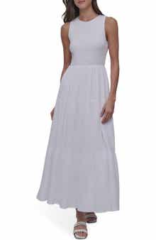 DKNY Jeans Smocked Sundress