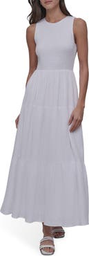DKNY Jeans Smocked Sundress