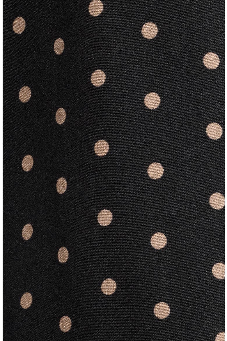 Julian Silk Blend Tie Neck Shirt, Alternate, color, BLACK MULTI