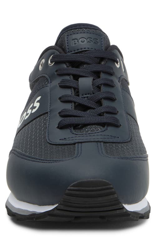 Hugo Boss Gender Inclusive Parkour Runn Sneaker In Blue