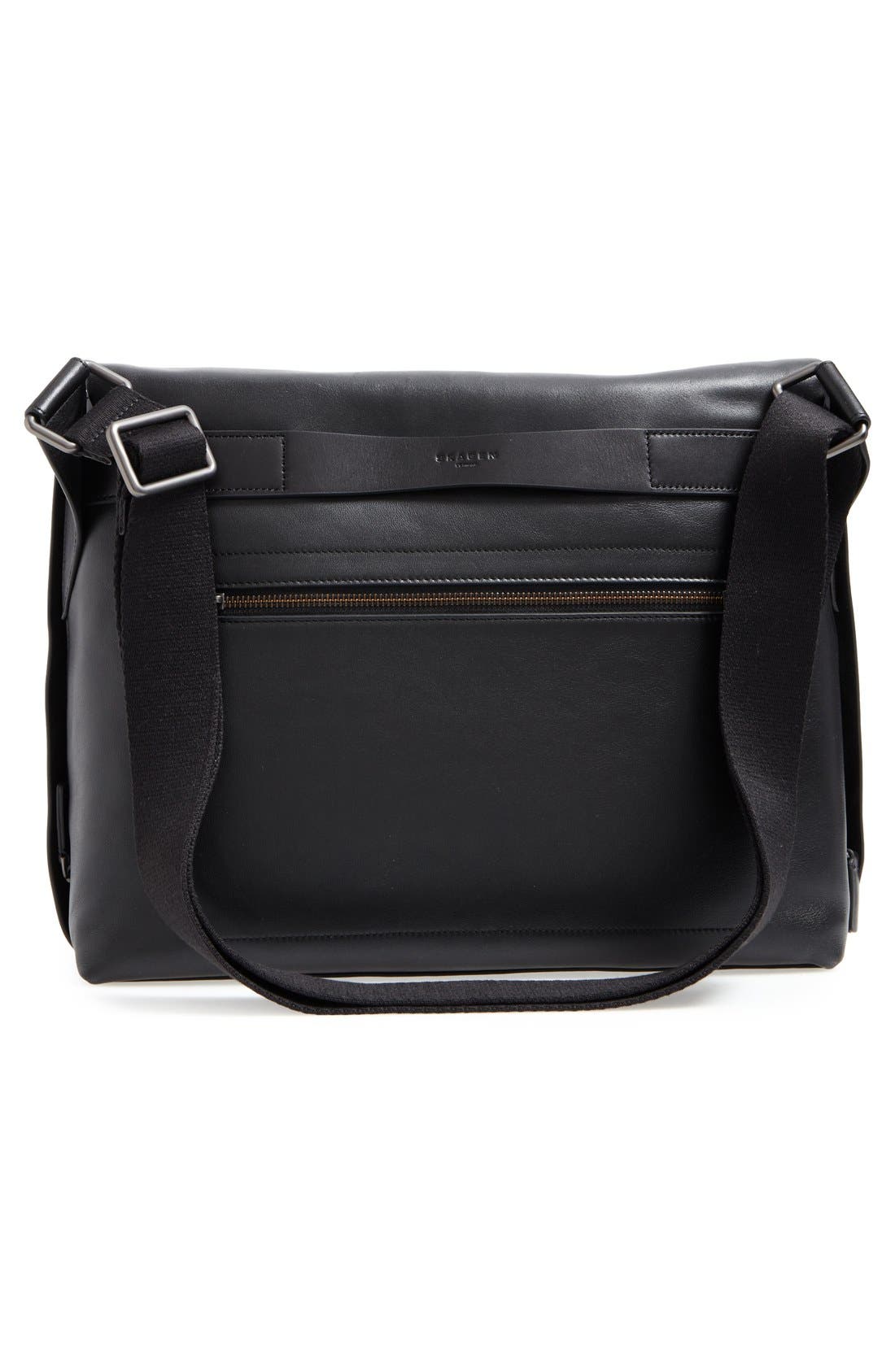Skagen 'Eric' Leather Messenger Bag, Alternate, color, 