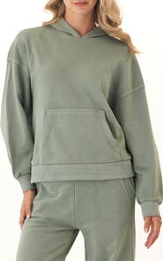 Threads 4 Thought Tanya Mineral Wash Cotton Blend Fleece Hoodie