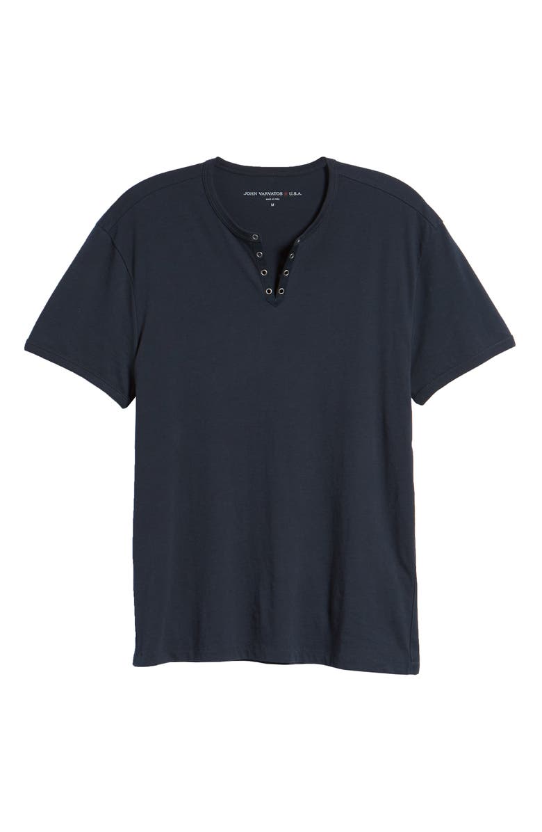 John Varvatos Star USA Eyelet Neck Henley, Alternate, color, 