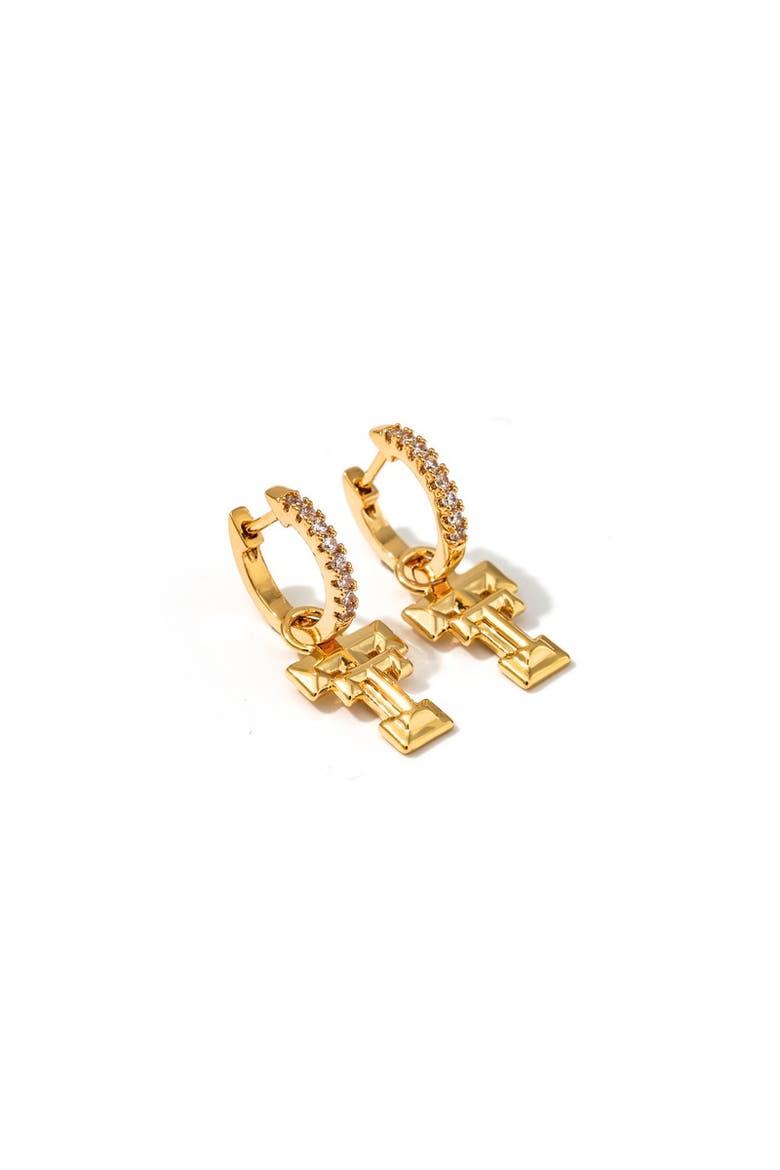 Texas Tech  Pennant Pair Earring Set, Alternate, color, Yellow Gold