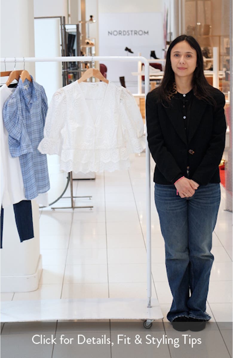 The Solstice Eyelet Cotton Top, sales video thumbnail