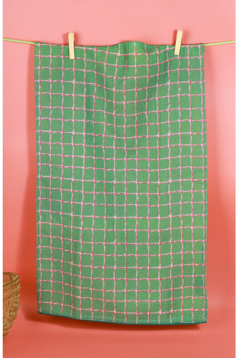 Pickleball Game Day Set of 3 Kitchen Towels, Alternate, color, KELLY GREEN/ WHITE