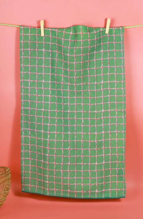 Tiramisu 3-piece Kitchen Towel Set In Green