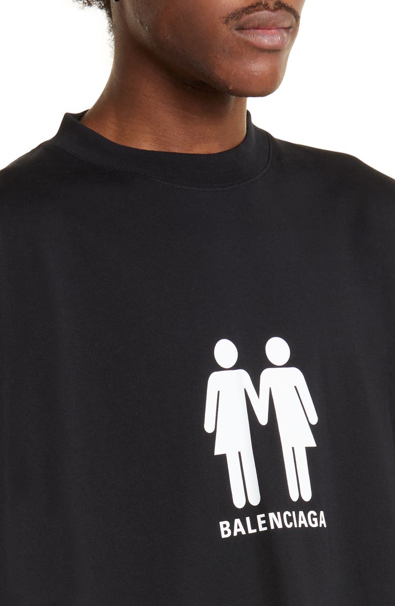 Balenciaga Pride 2022 Oversize Cotton Graphic Tee | Nordstrom