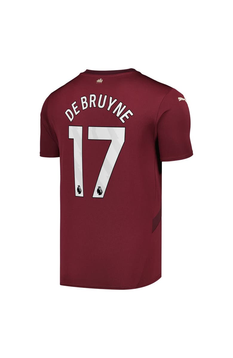 PUMA Men's Puma Kevin De Bruyne Burgundy Manchester City 2024/25 Third Replica Player Jersey, Alternate, color, 