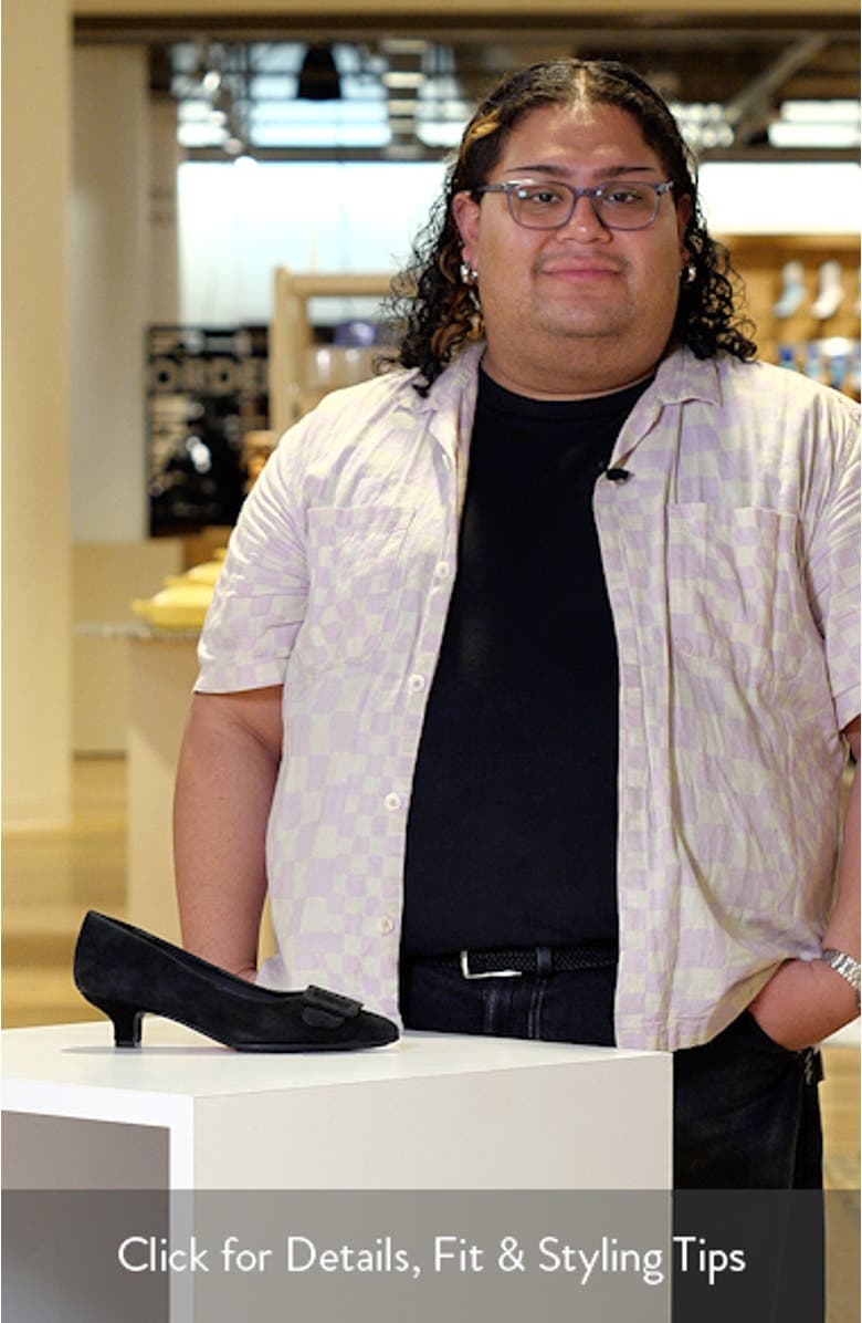 Sadie Pointed Toe Kitten Heel Pump, sales video thumbnail