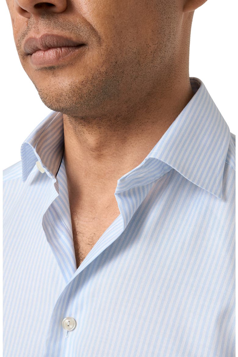 Contemporary Fit Bengal Stripe Shirt, Alternate, color, LIGHT BLUE