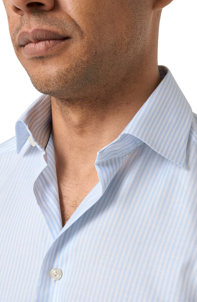 Eton Contemporary Fit Bengal Stripe Shirt, Alternate, color, Light Blue