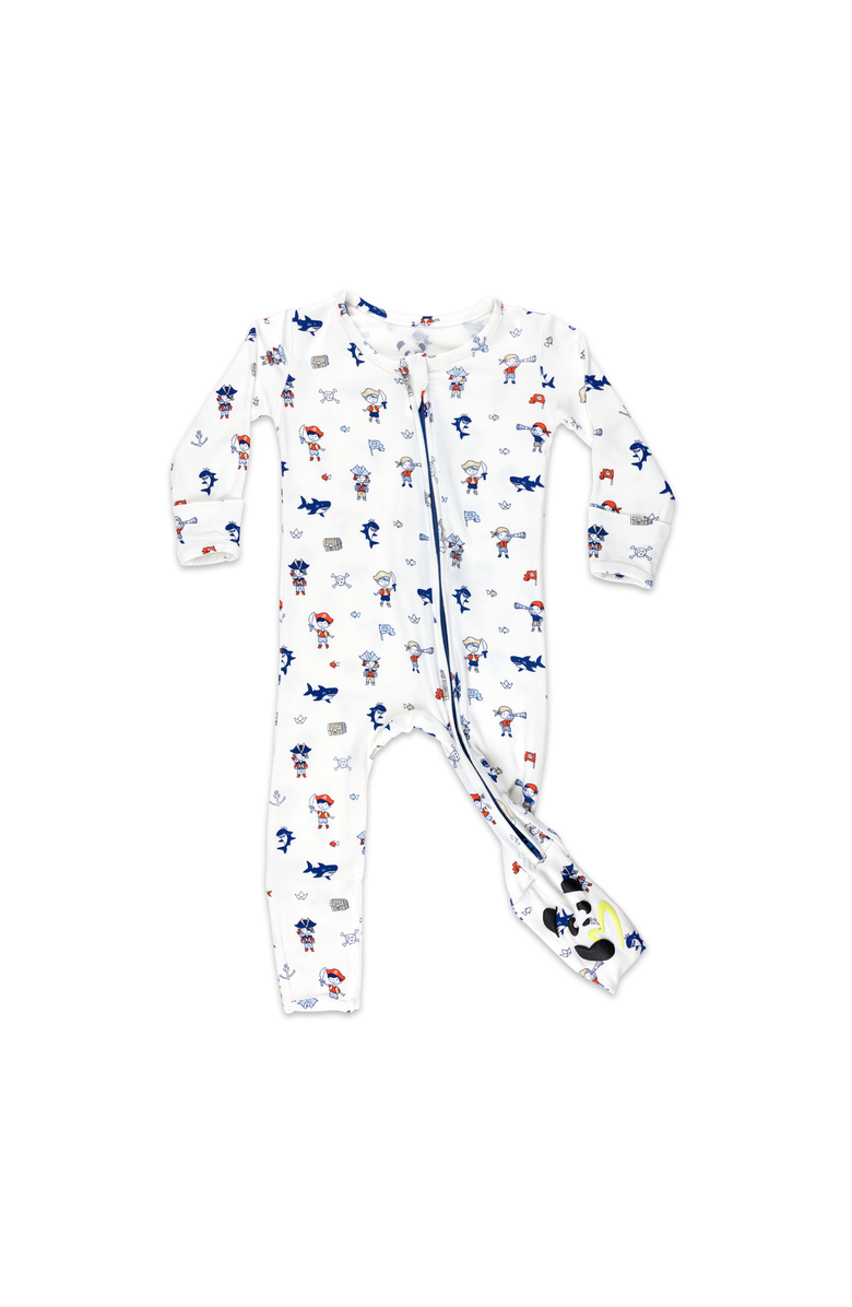 Bellabu Bear Baby Pirate Convertible Footie, Main, color, Pirate