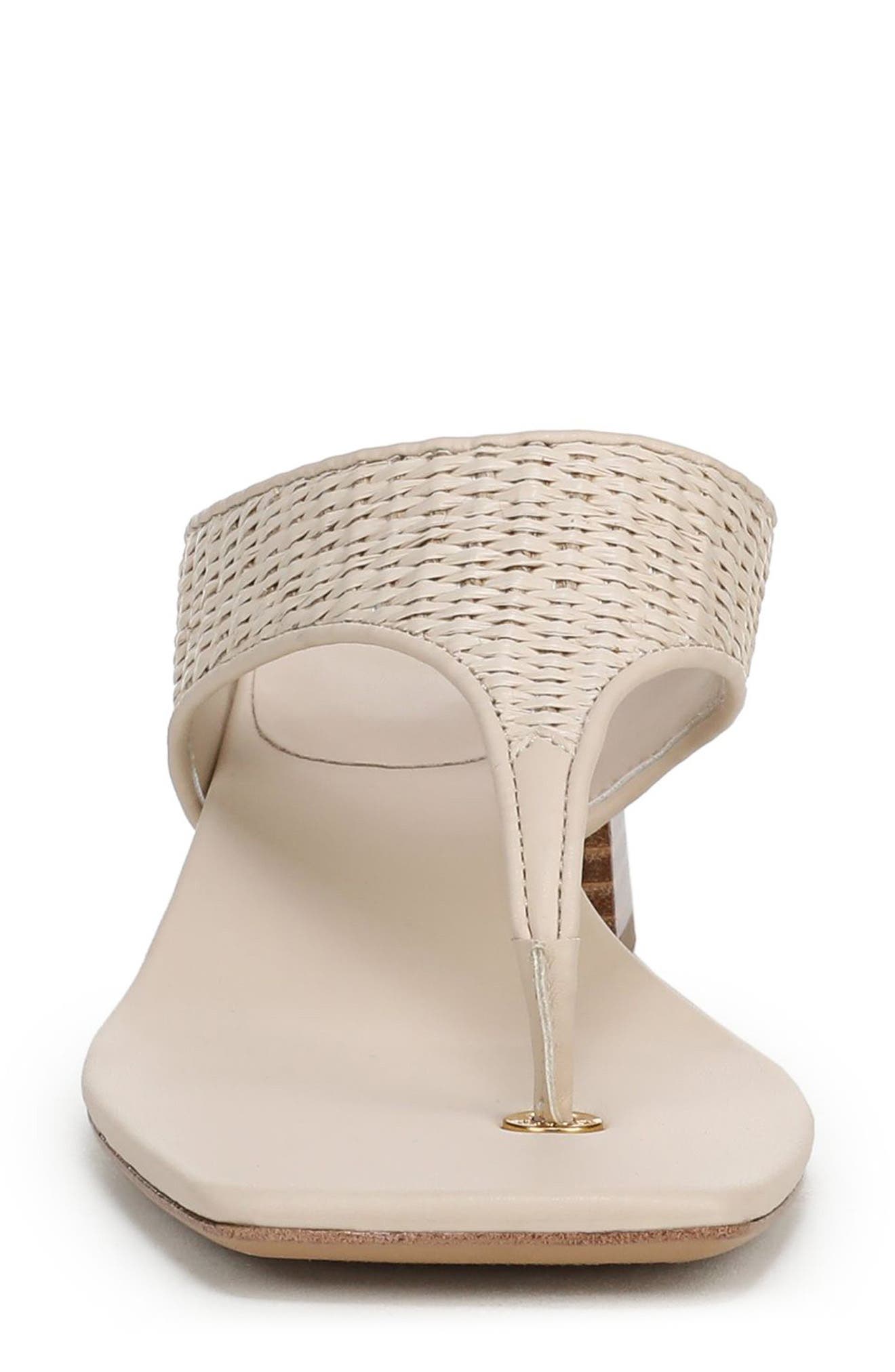 Kayla Block Heel Sandal, Alternate, color, LINEN WHITE