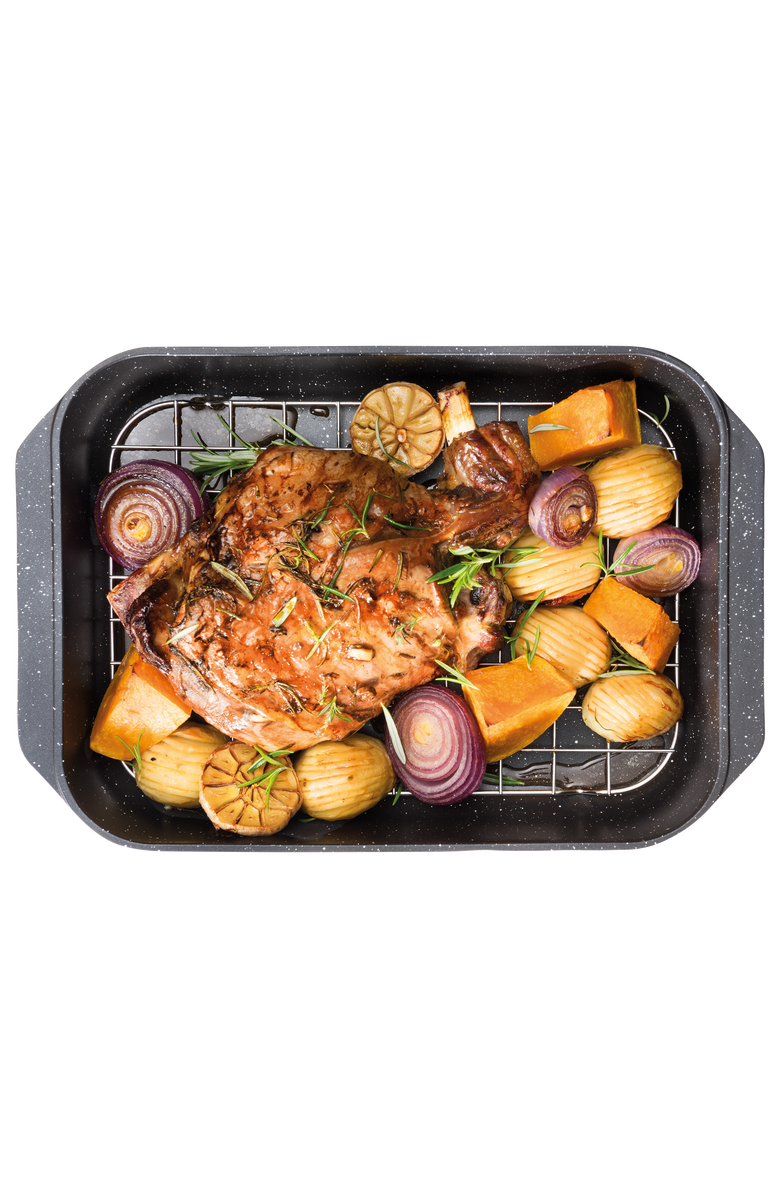 Cuisine::pro<sup
®</sup
 GRANITE Roaster with Rack 5.9 Qt., Alternate, color, Black