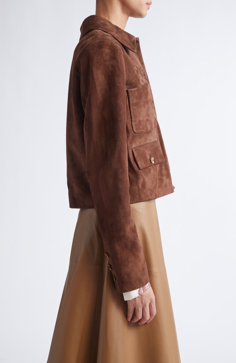 Altuzarra Astley Lambskin Leather Jaclet, Alternate, color,