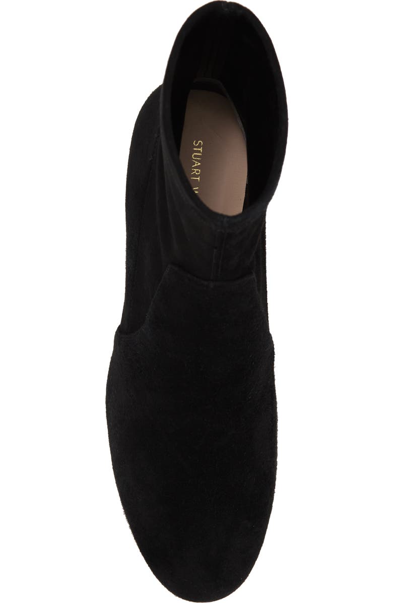 Stuart Weitzman Sofia Stretch Bootie, Alternate, color, Black Suede