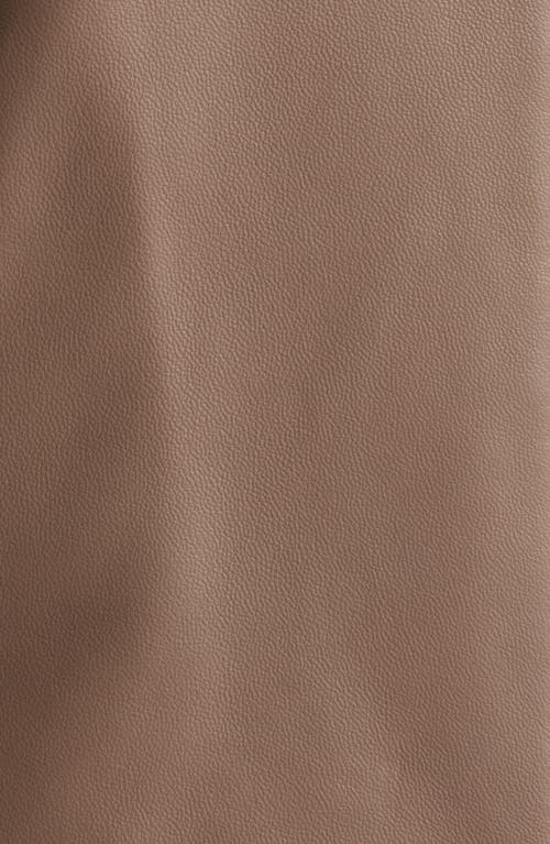 Hugo Boss Boss Salerena Lambskin Leather Jacket In Brown