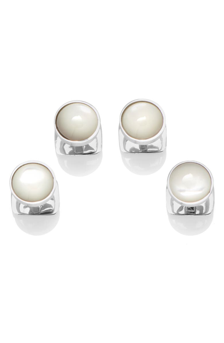 Cufflinks, Inc. Mother-of-Pearl Cuff Links & Stud Set, Alternate, color, 