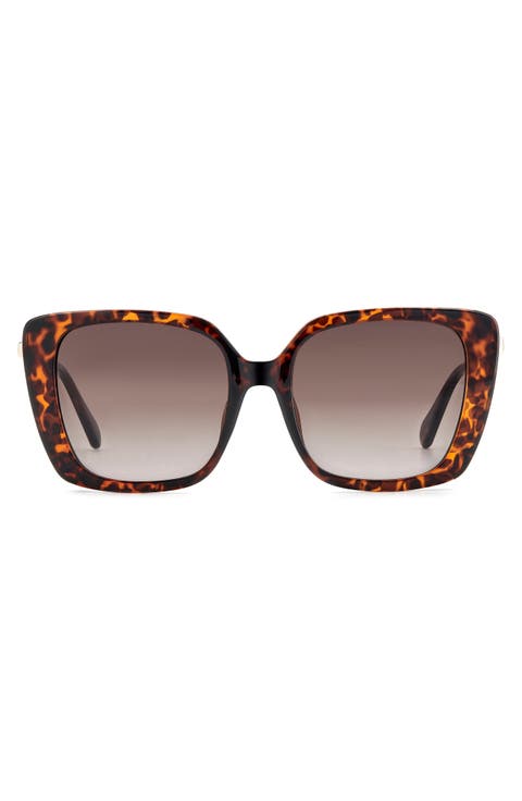 54mm Gradient Square Sunglasses