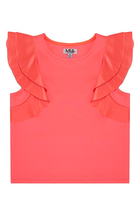 Kids' Flutter Sleeve Top (Little Kid)