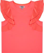 MIA New York Kids' Flutter Sleeve Top