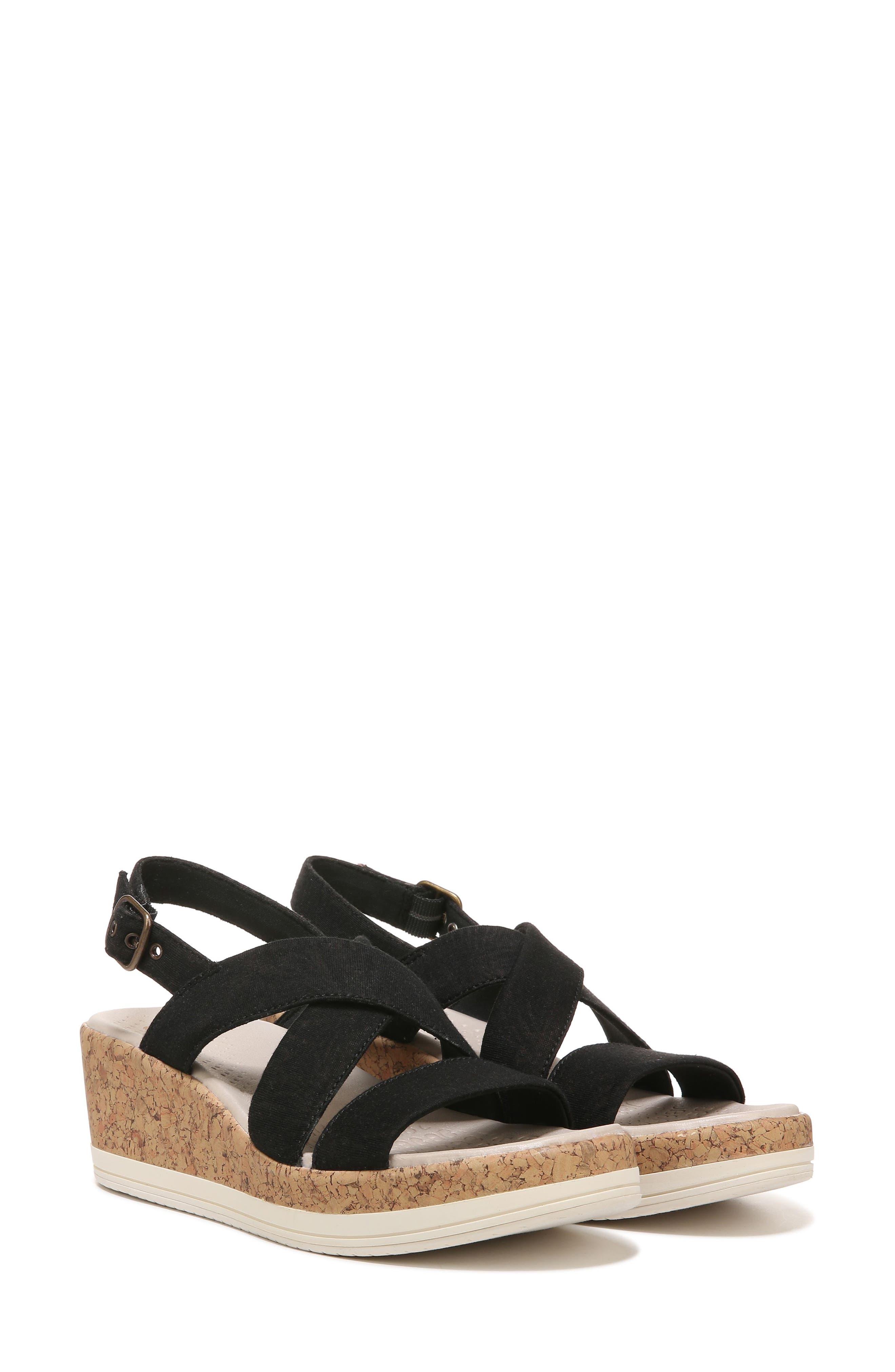 BZees Radiant Wedge Strappy Sandal, Main, color, 