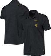 THE WILD COLLECTIVE Men's The Wild Collective Black LA Galaxy Abstract Palm Button-Up Shirts