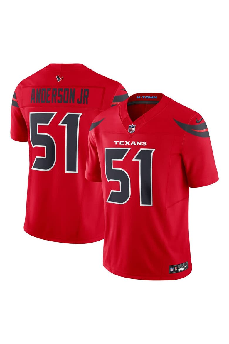 Men's Nike Will Anderson Jr. Red Houston Texans Alternate Vapor F.U.S.E. Limited Jersey, Main, color, Red