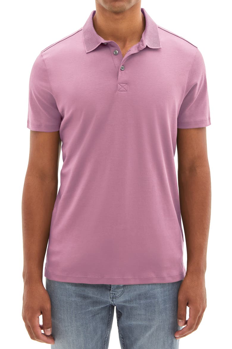 Men's Georgia Pima Cotton Polo, Main, color, FUCHSIA