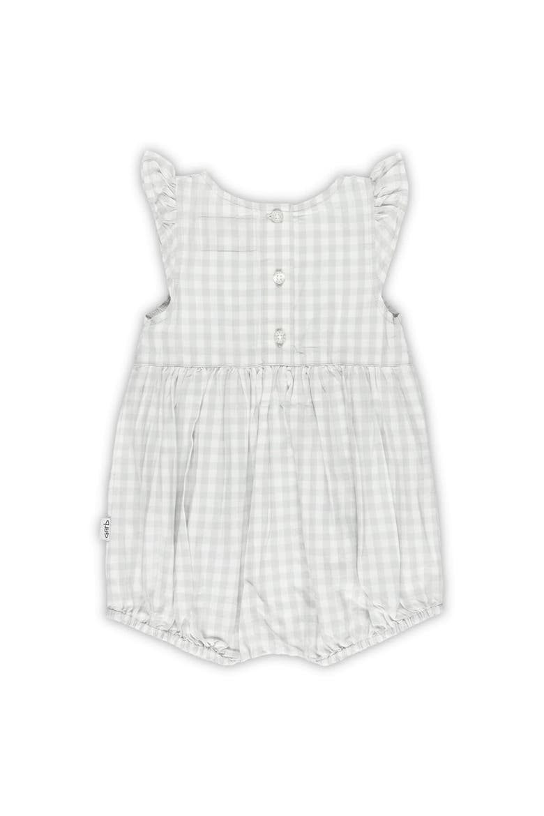Girl's Infant Garb Gray Kentucky Wildcats Cara Gingham Ruffled Bodysuit, Alternate, color, Gray
