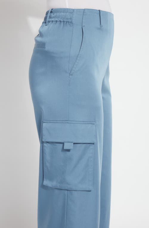 LYSSÉ LYSSÉ CALYPSO STRETCH SATIN ANKLE CARGO PANTS 