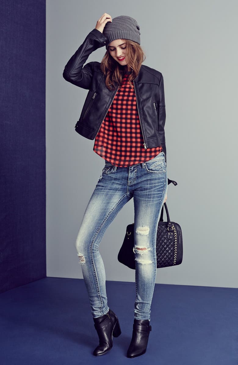 All in Favor Chiffon Baseball Tee, Alternate, color, 