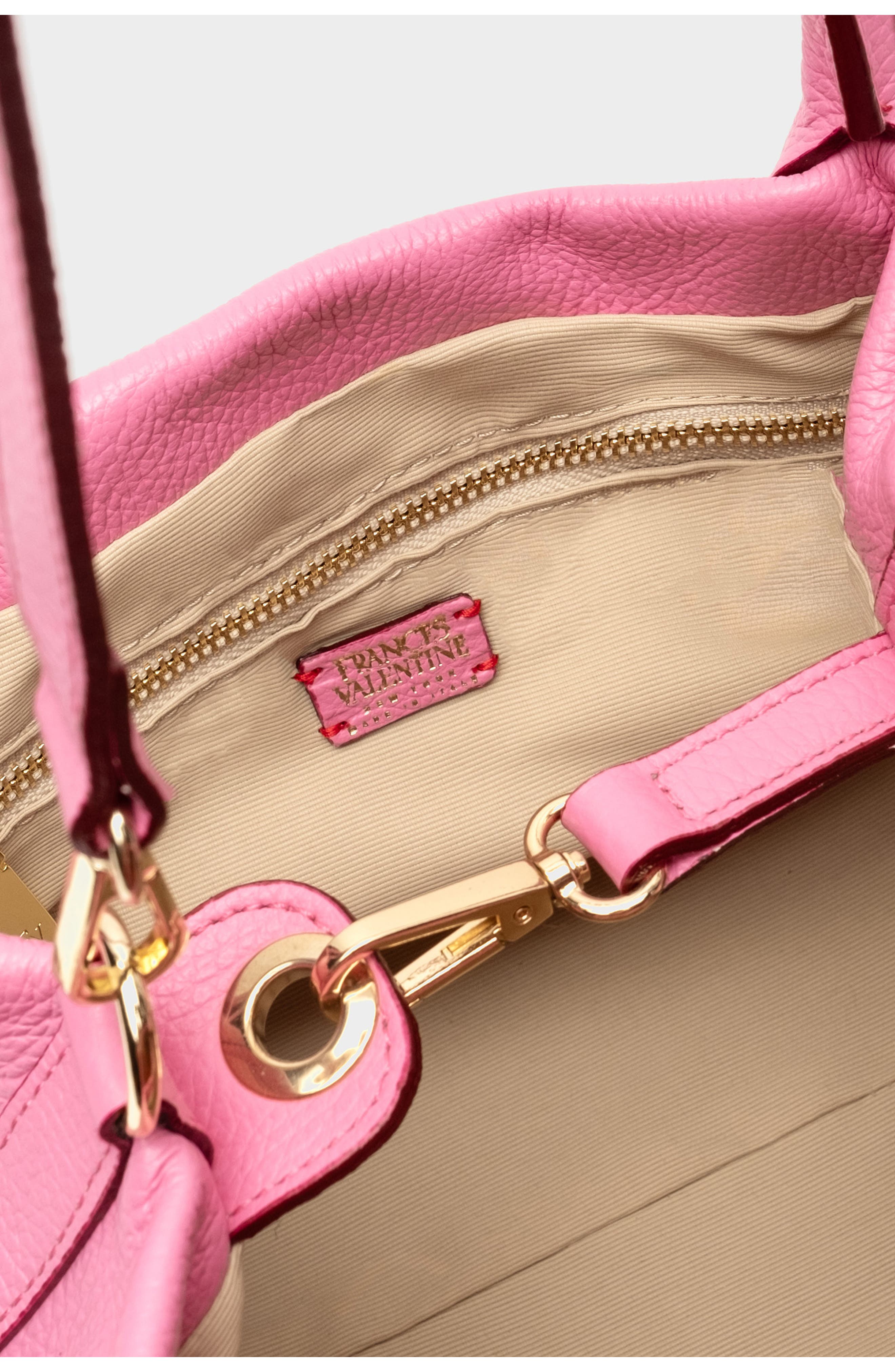 Mini Sweet Pea Leather Top Handle Bag, Alternate, color, PINK