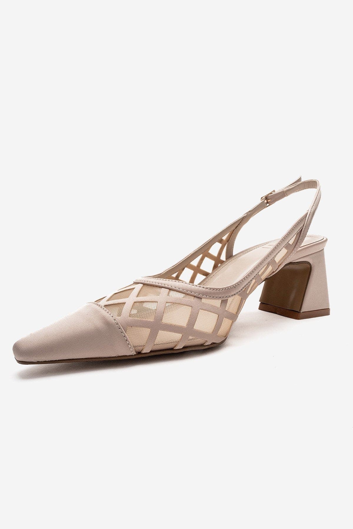 Alveron Block Heel Mesh Pump, Alternate, color, Beige