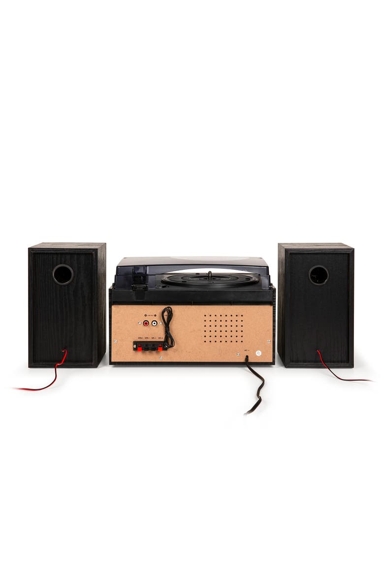 Eclipse 9-In-1 Record Player & Speakers, Alternate, color, BLACK
