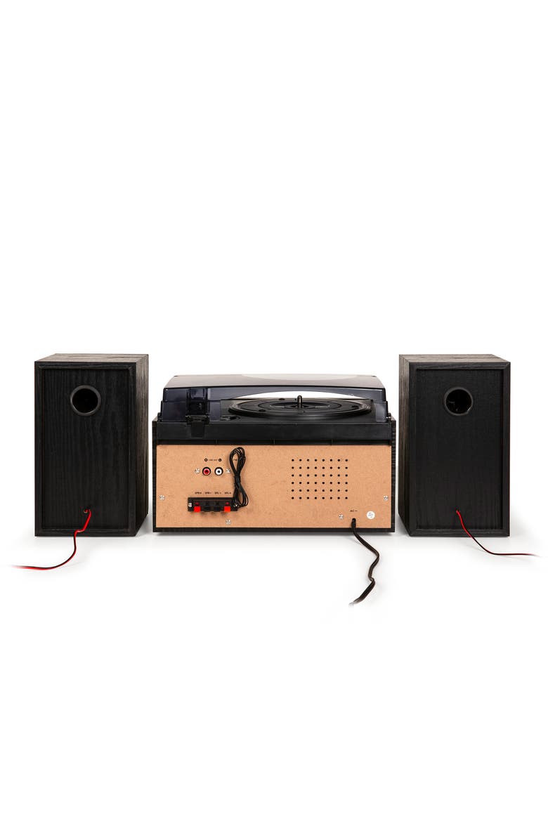 Crosley Radio Eclipse 9-In-1 Record Player & Speakers, Alternate, color, Black