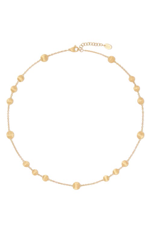 Marco Bicego 18K Yellow Gold Bead Station Necklace 