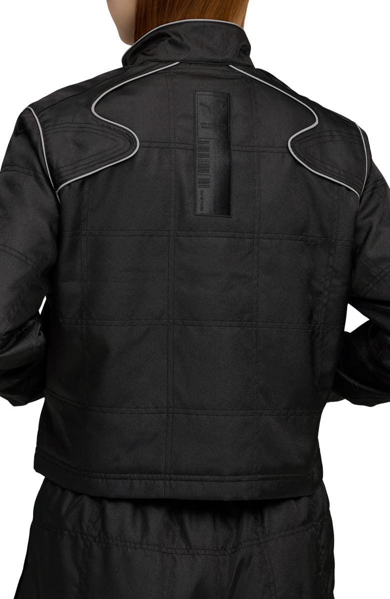 PUMA Ferrari Premium Racing Jacket, Alternate, color, Puma Black
