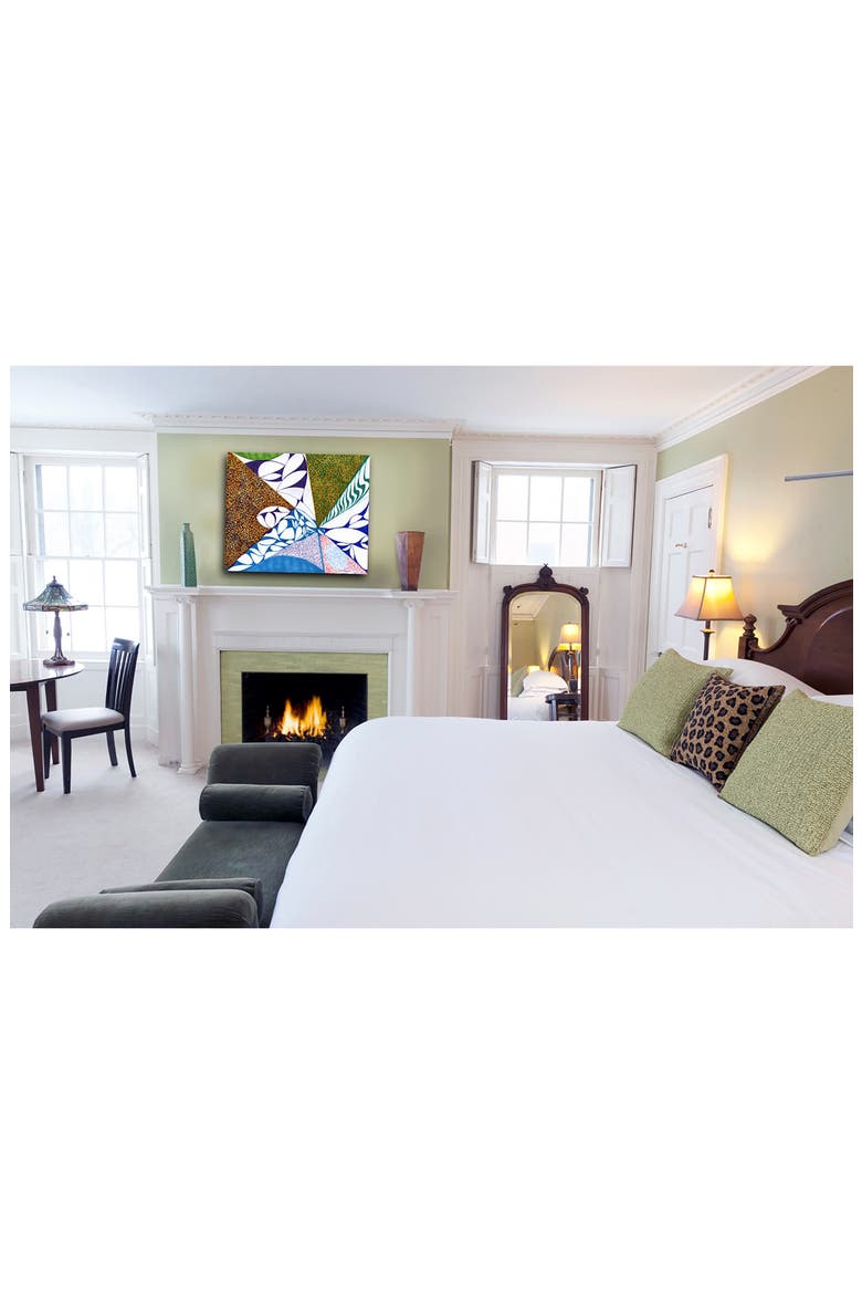 Farmland Canvas Wall Art, Alternate, color, WHITE