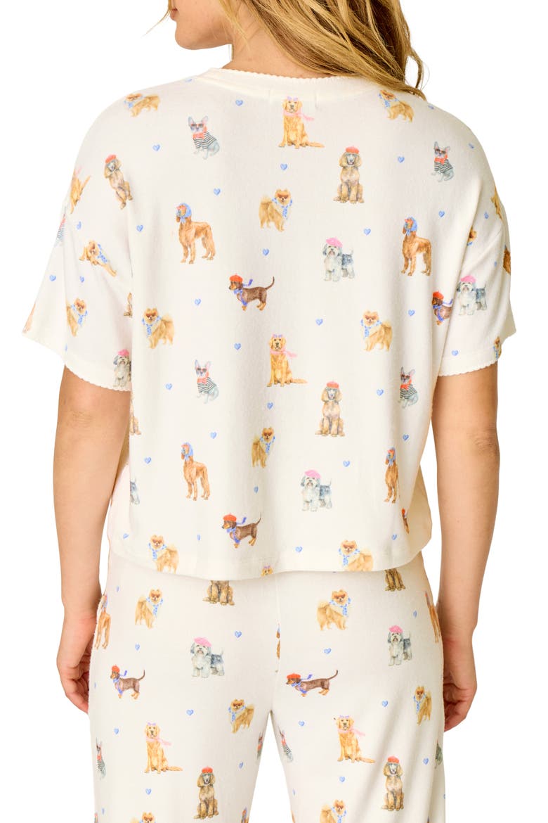 Meet Me in Pawris Short Sleeve Pajama Tee, Alternate, color, IVORY