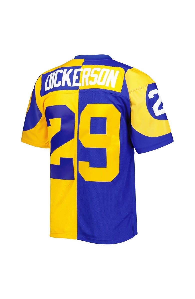 Mitchell & Ness Men's Mitchell & Ness Eric Dickerson Royal/Gold Los Angeles Rams 1984 Split Legacy Replica Jersey, Alternate, color, 