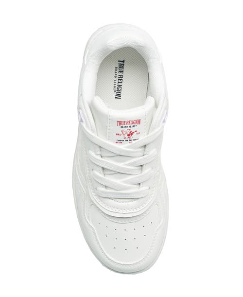 True Religion Boy's Jones Court Sneaker In White