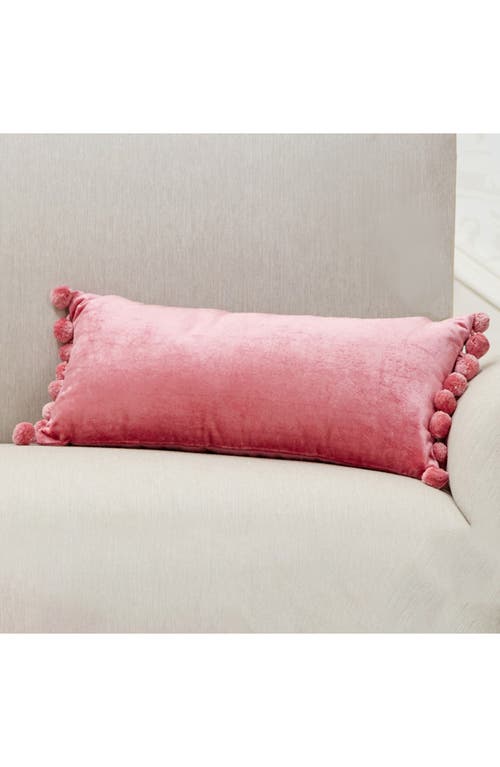 Roselli Trading Company Jodhpur Tassel Oblong Pillow In Pink