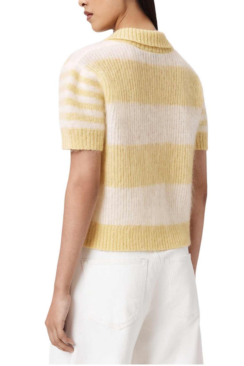 Clem Polo Sweater, Alternate, color, HAY YELLOW/ WHITE