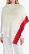 Portolano Colorblock Cashmere Poncho